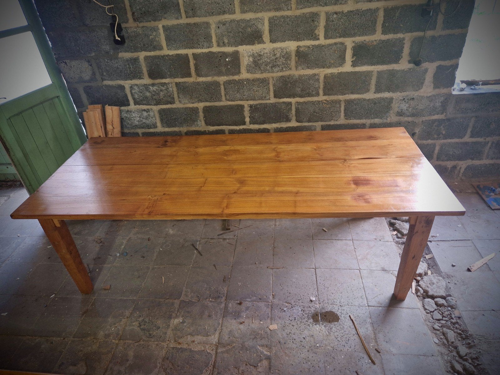 Antieke eiken kloostertafel, Antiek en Kunst, Ophalen