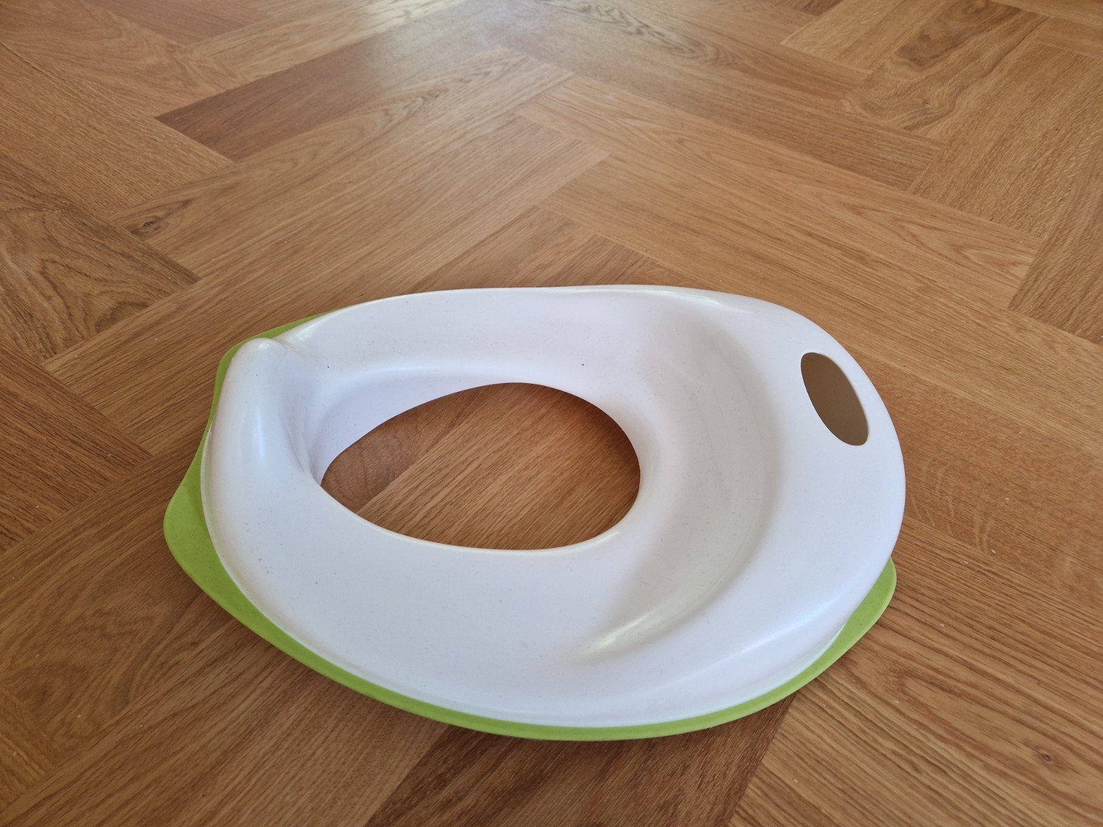 Kinder wc-bril verkleiner - wit/groen, Ophalen