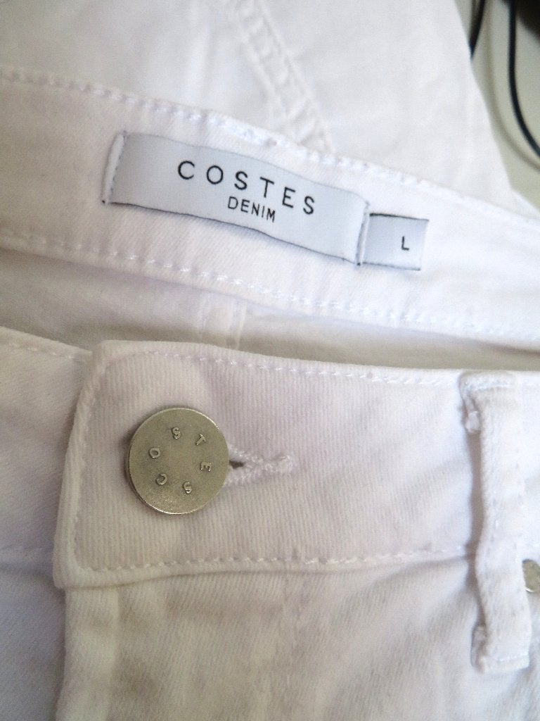 T16 COSTES short korte broek wit maat L = 38/40, Maat 38/40 (M), Costess, Kort, Wit