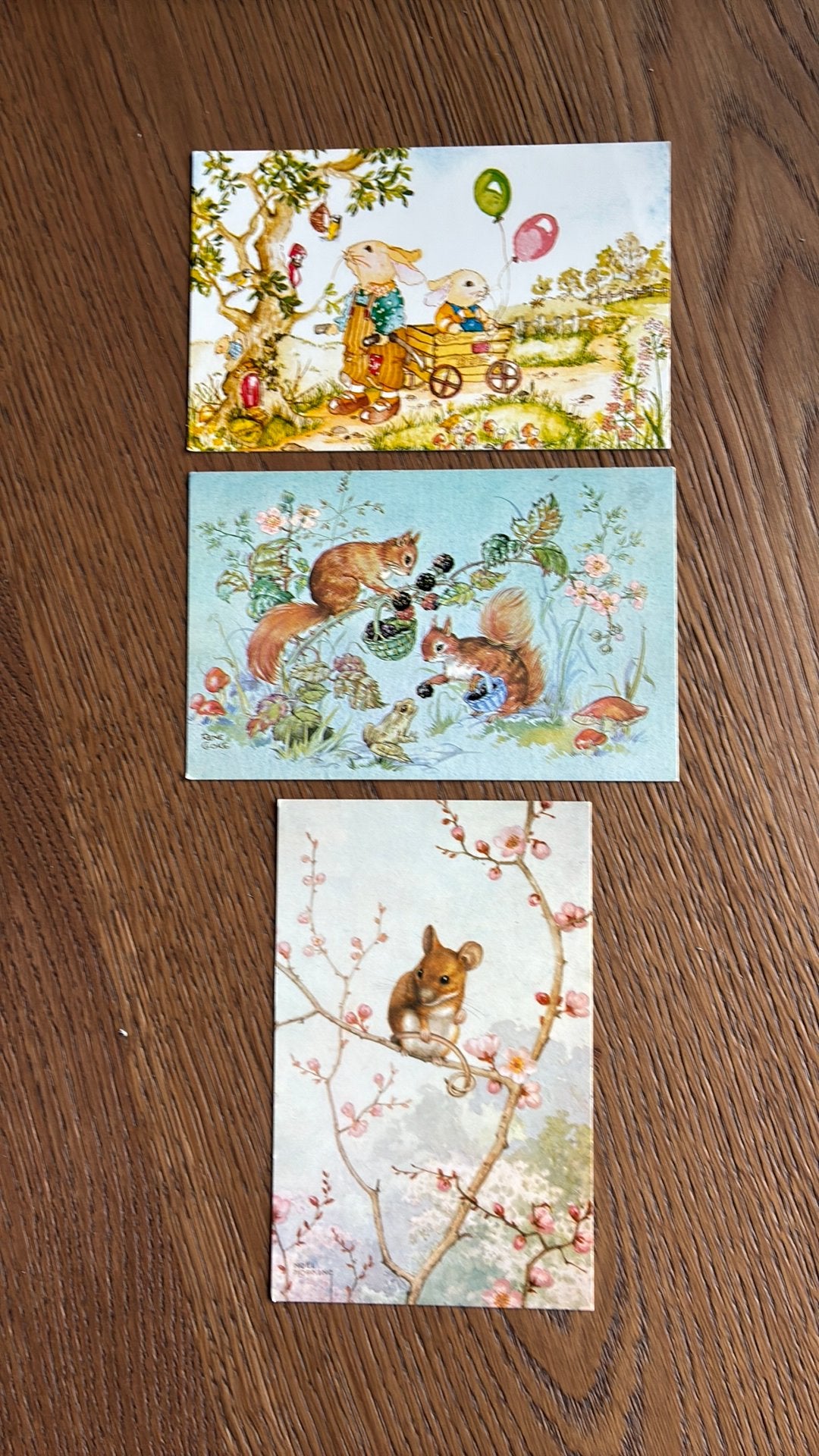 3 kaarten.Dierenfantasie.ReneCloke,Noel Hopking,Susan Gay., Ophalen of Verzenden, Ongelopen
