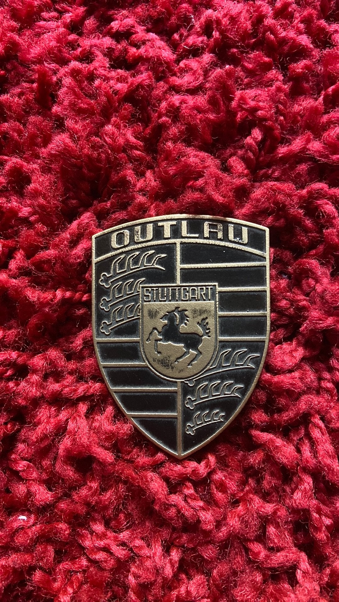 Porsche “OUTLAW” embleem, Verzenden, Nieuw, Porsche