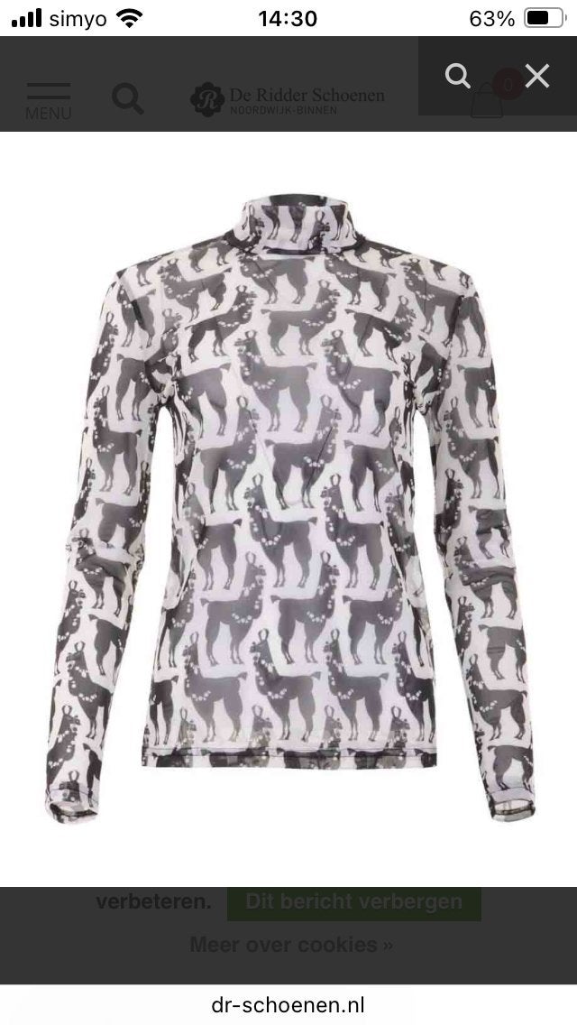 MAICAZZ coltrui met lama print - Nieuw met kaartjes, Zwart, Maat 42/44 (L), Nieuw, Ophalen of Verzenden