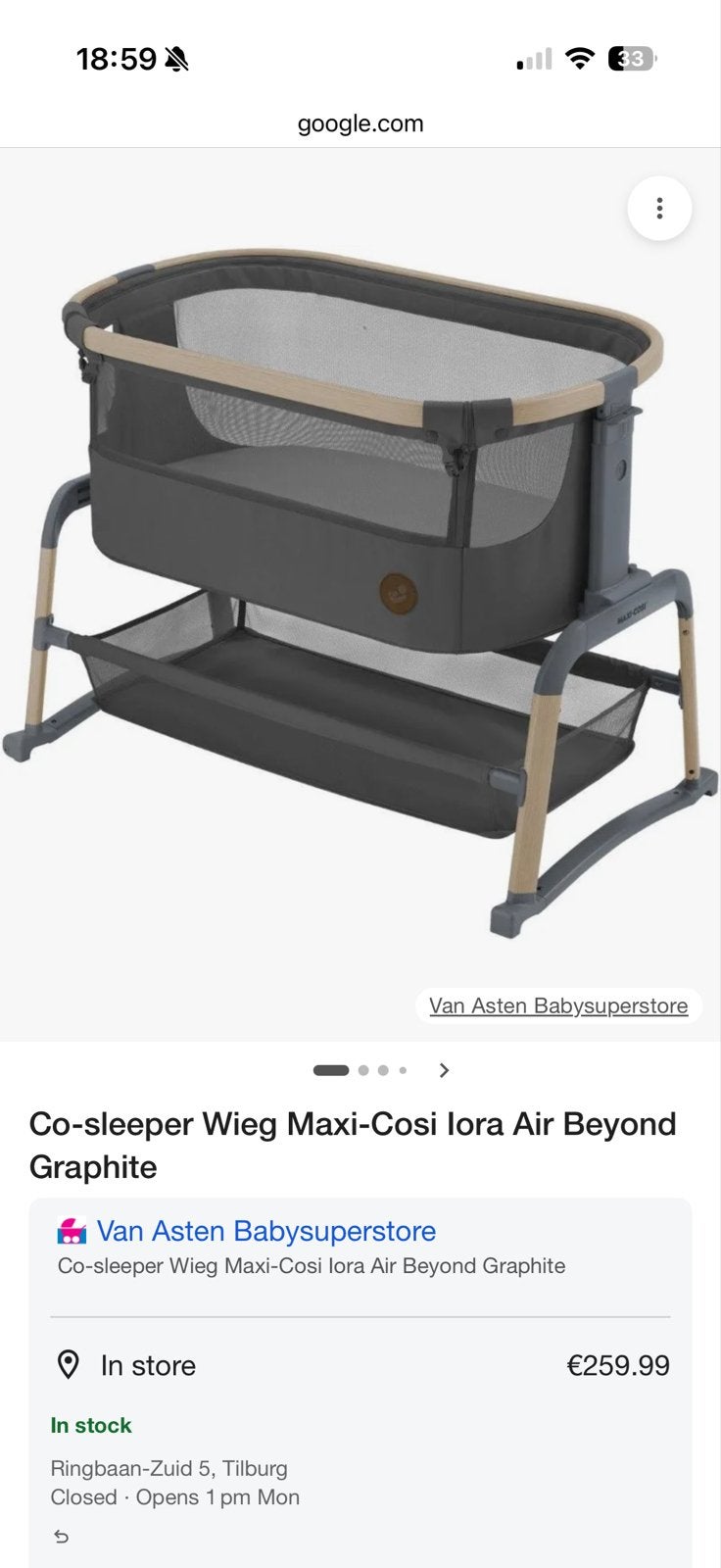 Maxi-Cosi cosleeper, Ophalen, Gebruikt, Wieg