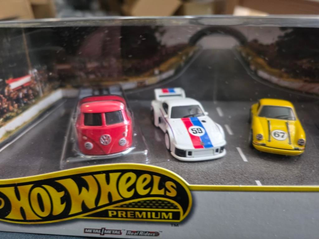 Hot Wheels Premium set met 4 Porsche modellen, Verzamelen, Speelgoed, Ophalen of Verzenden