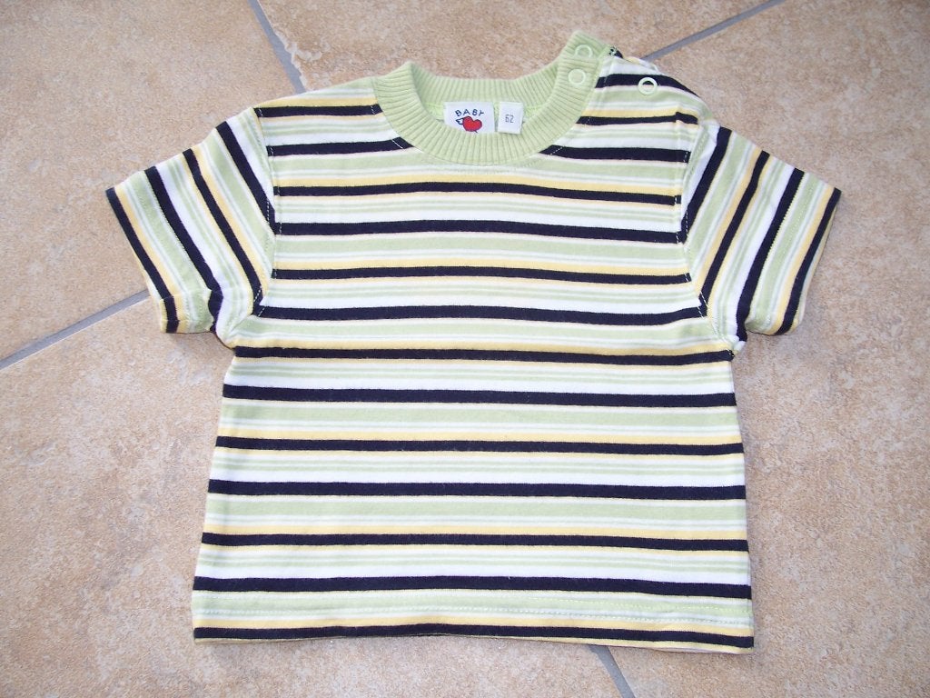 leuk groen / geel / wit / zwart gestreept shirt maat 62 c&a, Kinderen en Baby's, Babykleding | Maat 62, C&A, Ophalen of Verzenden