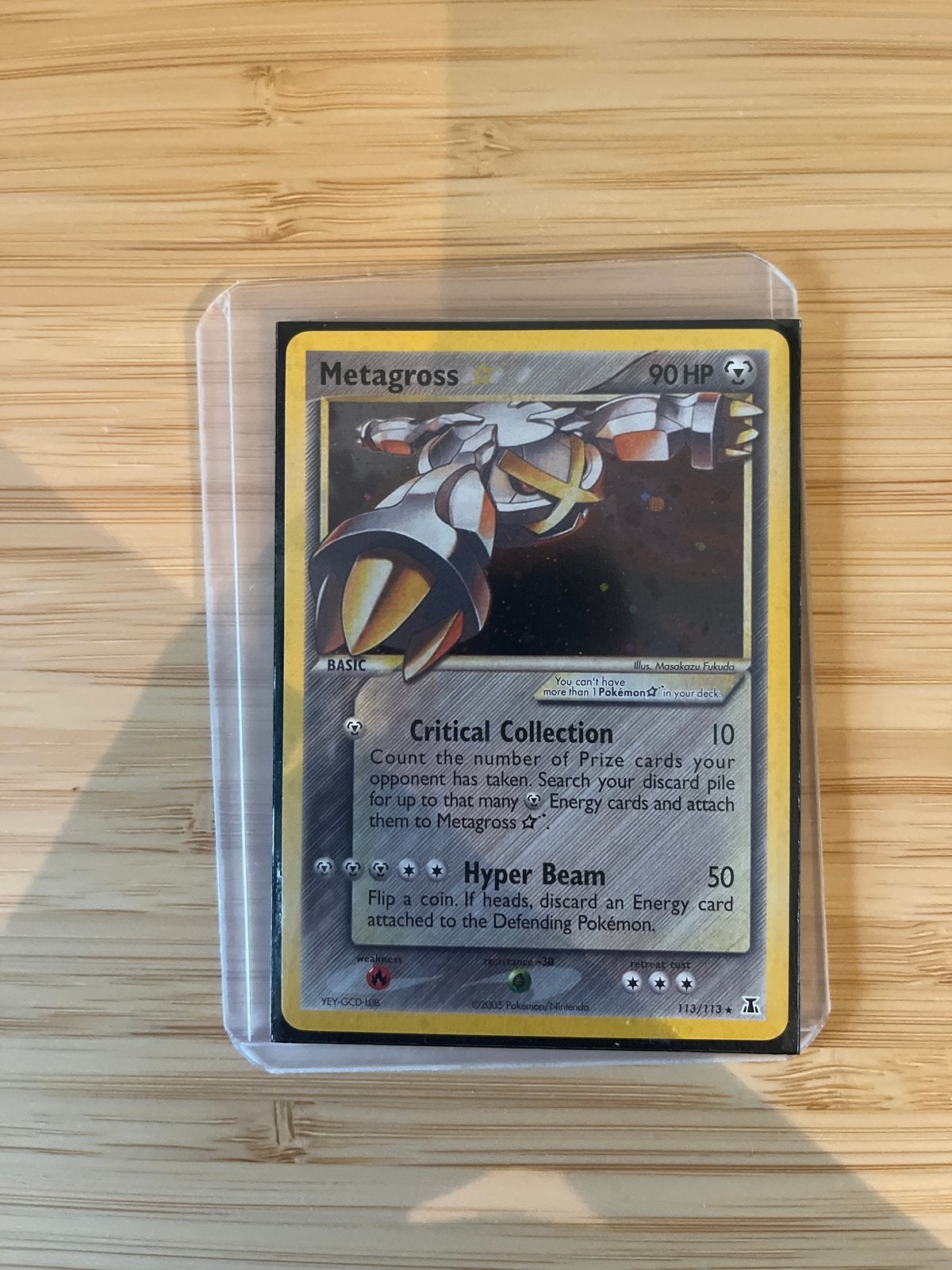 Metagross ex Pokémon kaart (Holofoil) - EX Hidden Legends, Ophalen of Verzenden, Gebruikt, Losse kaart, Foil