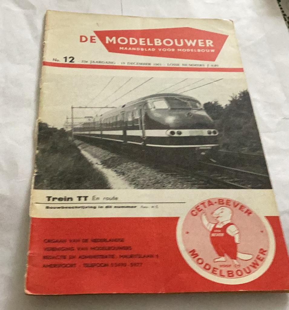 De modelbouw uit 1961 blad met 40 blz, Ophalen of Verzenden, Zo goed als nieuw