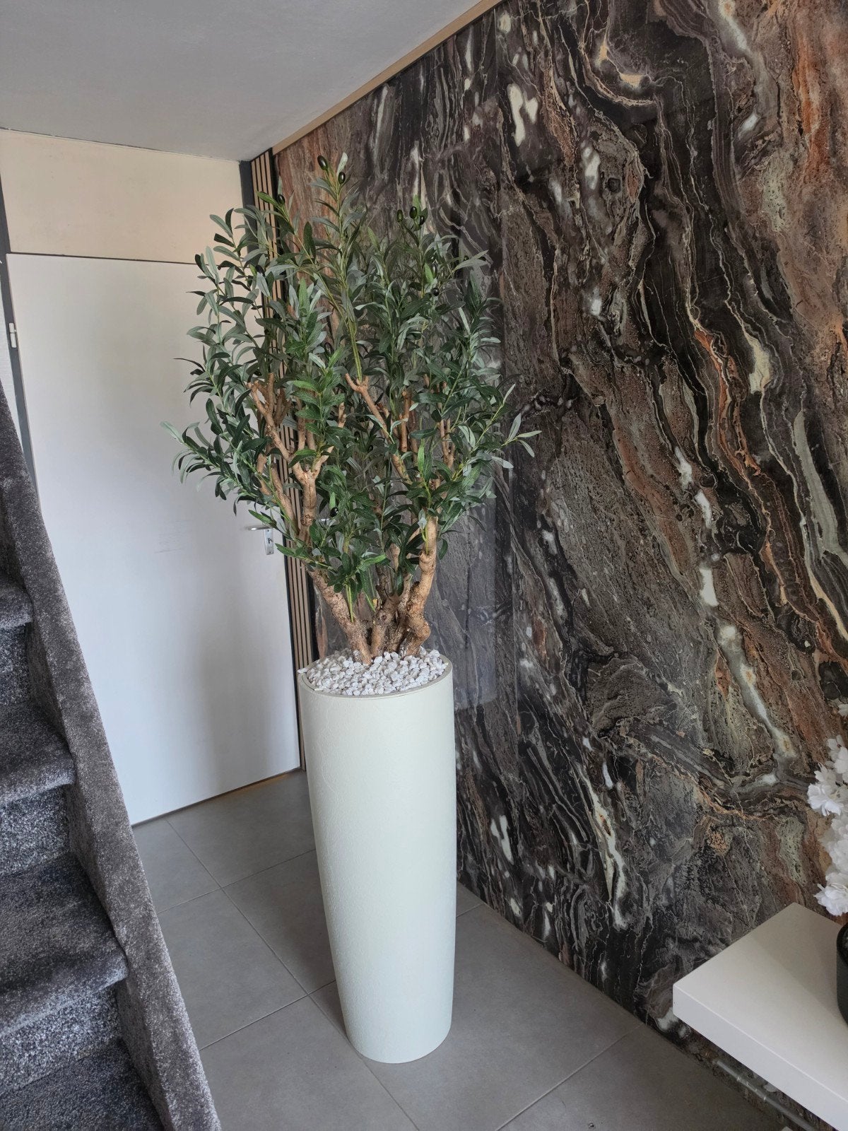Olijfboom handgemaakt, Ophalen, Binnen, Groen, Kunstplant