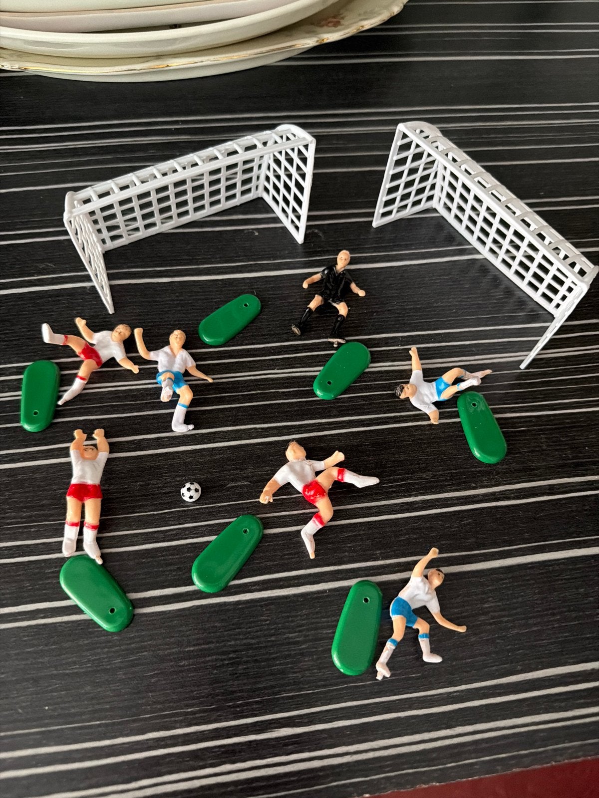 Voetbaltaart decoratie set - Nieuw, Ophalen of Verzenden, Nieuw, Jongen of Meisje