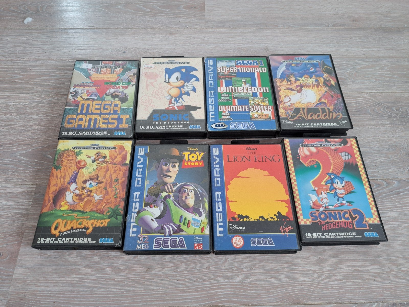 8 Sega Mega Drive Spellen - Klassieke Collectie, Gebruikt, Overige genres, 1 speler, Ophalen of Verzenden