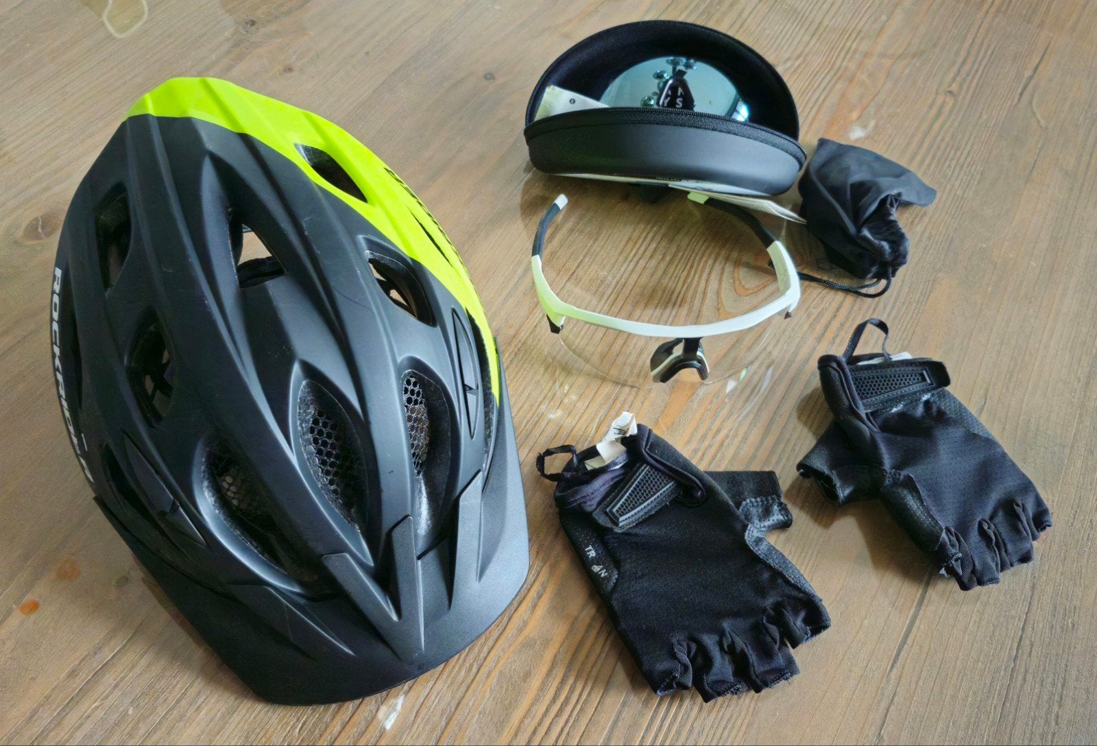 Mountainbike Set Helm Handschoenen Bril, Fietsen en Brommers, Fietsaccessoires | Fietskleding, S, Kinderen, Nieuw, Ophalen of Verzenden