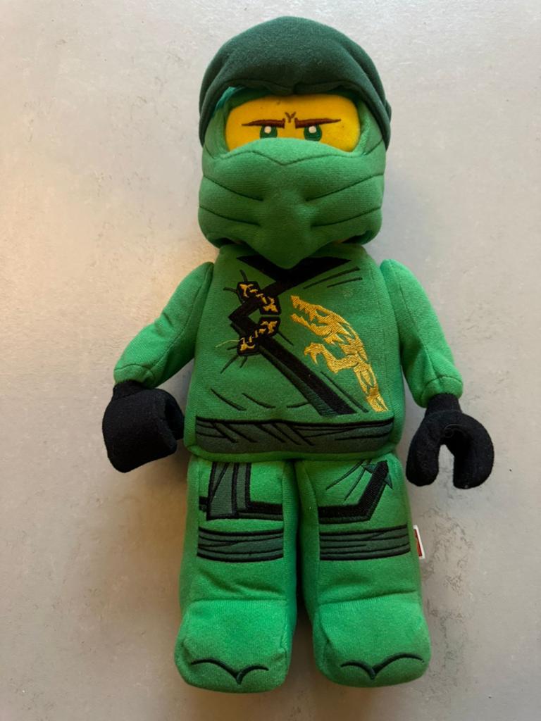 LEGO Ninjago Lloyd Knuffel - Groene Ninja Pluche Speelgoed, Overige merken, Overige karakters, Overige typen, Ophalen of Verzenden