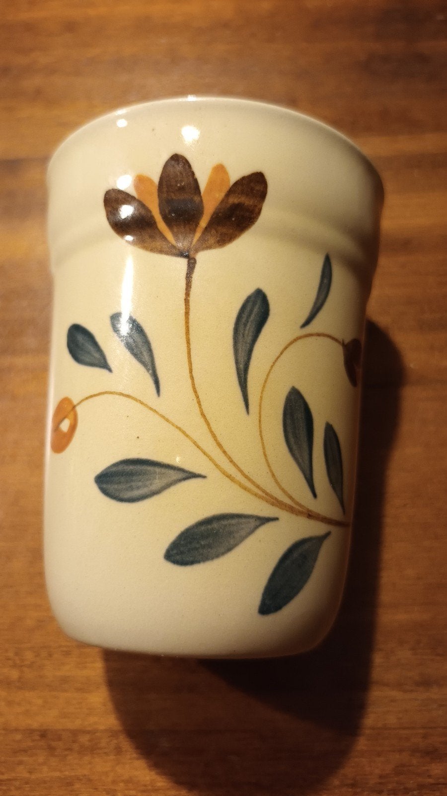 Set van 2 keramische bekers met bloemmotief, Ophalen of Verzenden