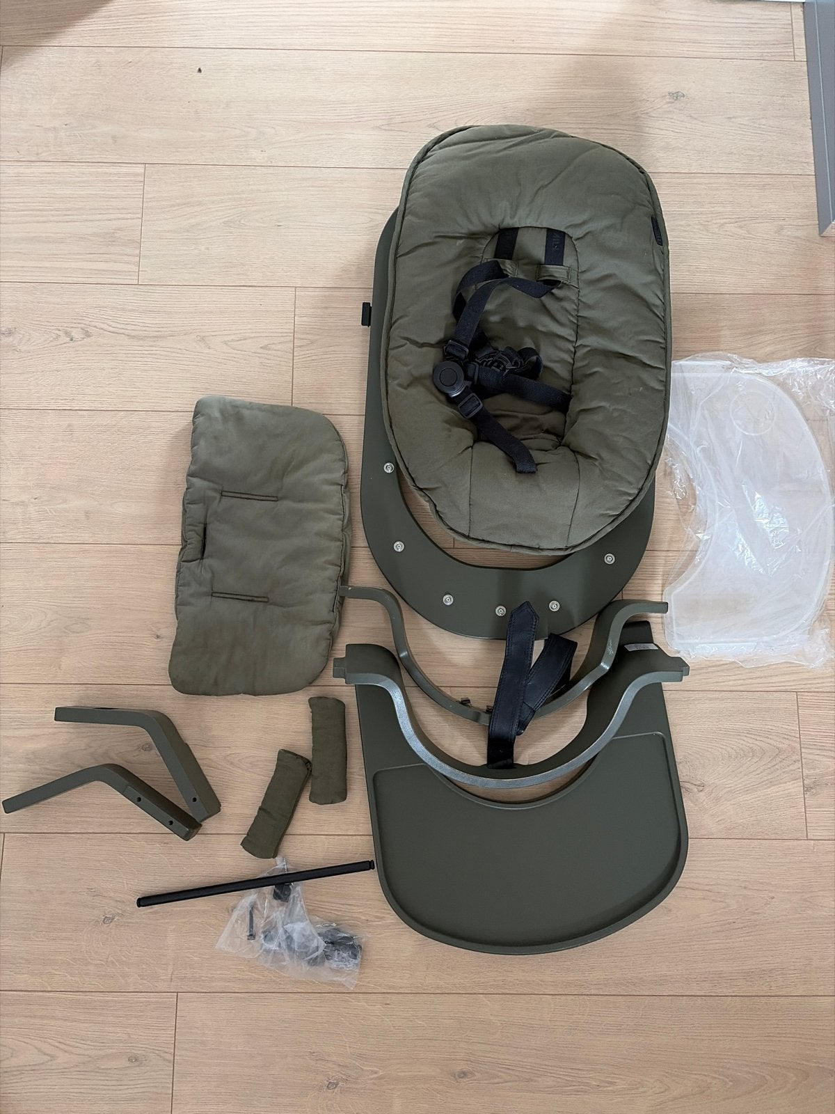 Kidsmill opzetstukken set met bekleding en eetblad, Verzenden, Zo goed als nieuw, Meegroeistoel, Aanschuifbaar