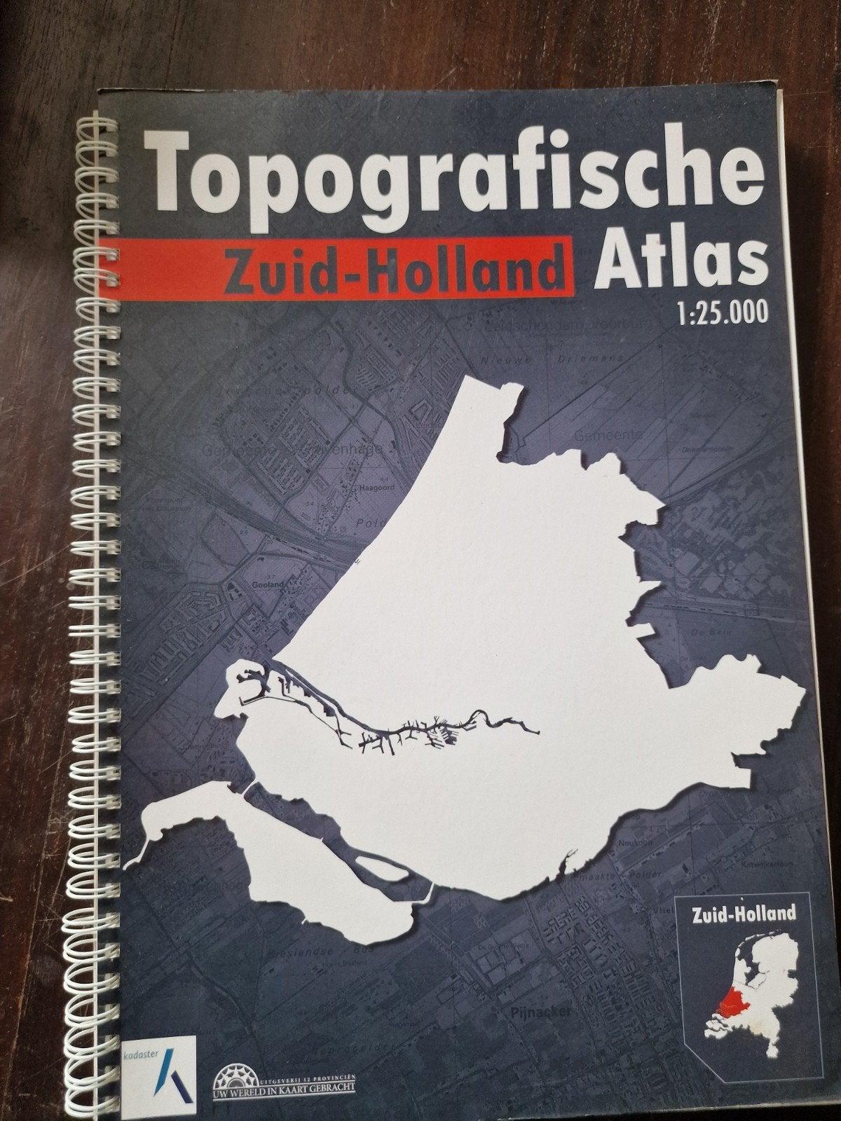 Topografische Zuid-Holland Atlas 1:25.000, Overige atlassen, 2000 tot heden, Ophalen of Verzenden, Zo goed als nieuw