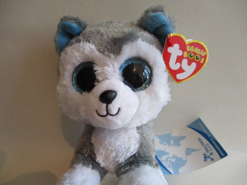 TY:SLUCH-2009- HUSKY - H-15cm.-MINT-EXCELLENT-VINTAGE, Handgemaakt, Nieuw, Hond, Meerkleurig