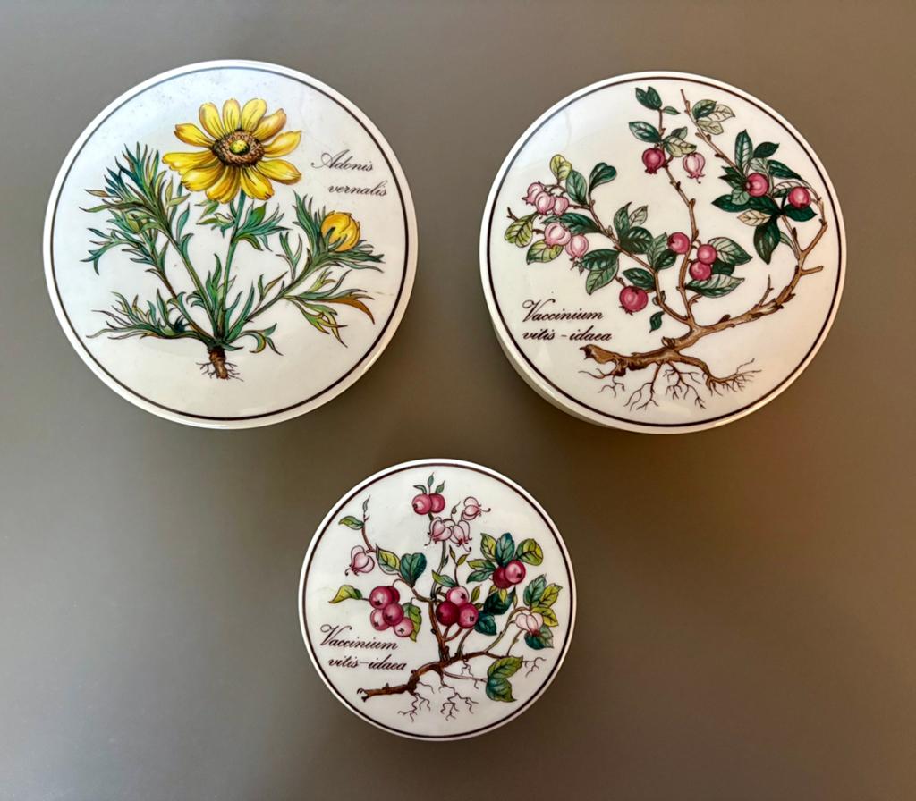 3x Villeroy & Boch Botanica porseleinen dekselschaaltjes, Ophalen of Verzenden