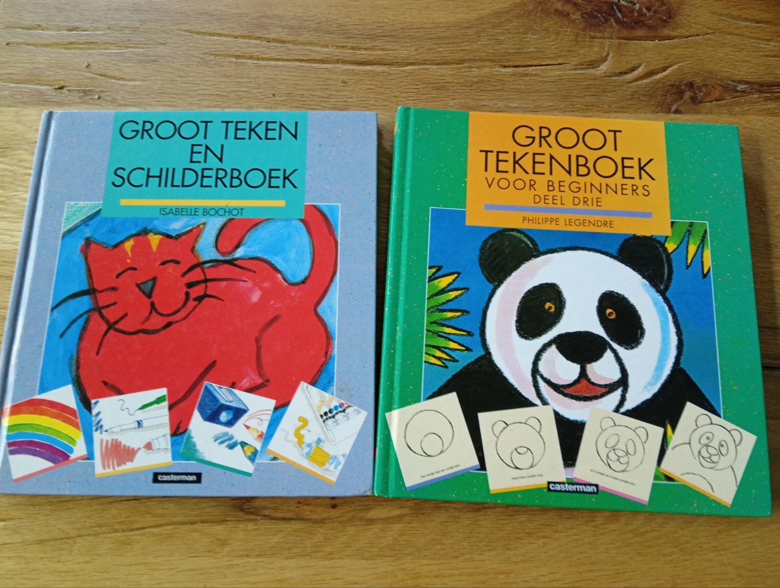 Groot Teken- en Schilderboek & Groot Tekenboek Beginners, Gelezen, 3 tot 4 jaar, Ophalen of Verzenden, Isabelle Bochot, Philippe Legendre