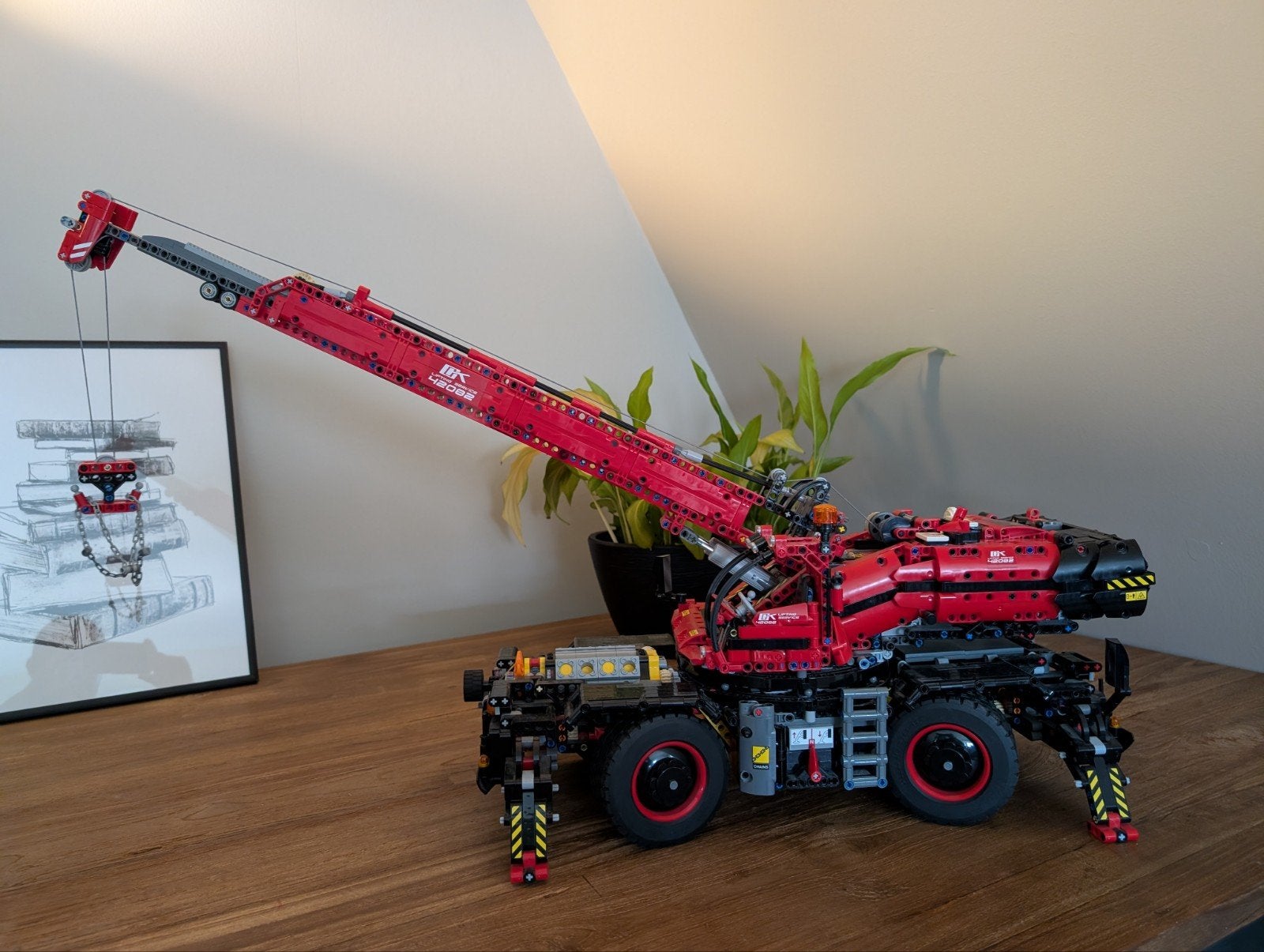 Lego 42082 Kraan, Ophalen of Verzenden, Zo goed als nieuw