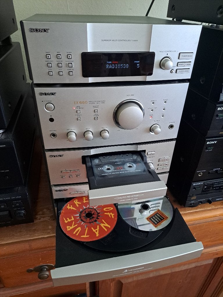 Sony MHC-EX660, Gebruikt, Ophalen of Verzenden, Cassettedeck, Sony