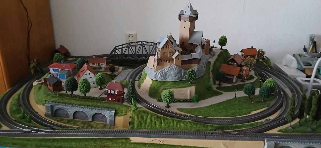 Marklin C-Rails op Kibri baan, Hobby en Vrije tijd, Ophalen, Analoog, Gebruikt, Treinset