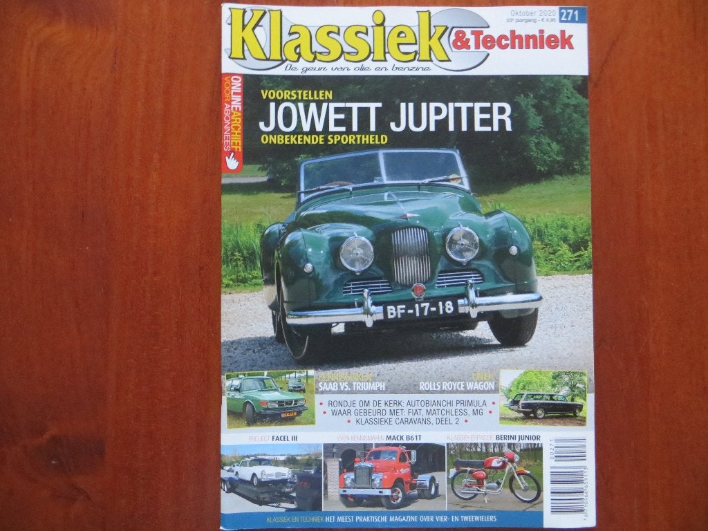 Klassiek & Techniek 271 Jowett Jupiter 1951, Rolls-Royce, Ophalen of Verzenden, Nieuw, Overige merken