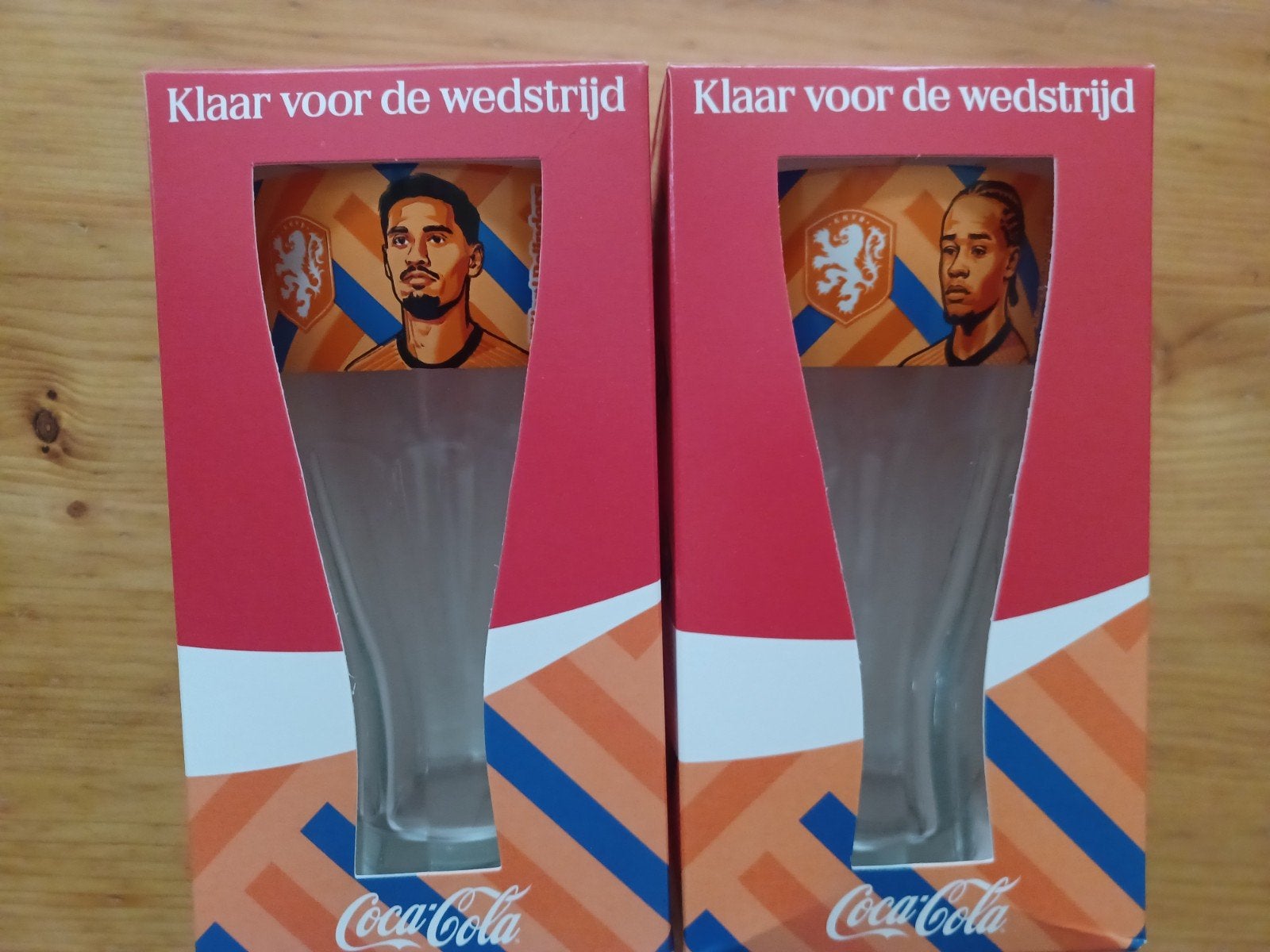 Coca-Cola Oranje EK/WK Glazen Xavi  Simons Tiljani Reijnders, Ophalen of Verzenden, Nieuw