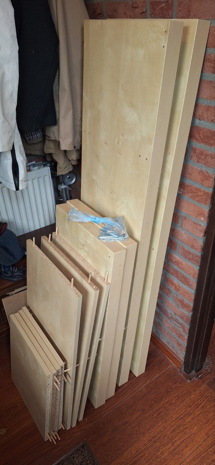 8 vakken kast  expedit/kallax ikea licht bruin, Huis en Inrichting, Ophalen, Gebruikt, 25 tot 50 cm, Minder dan 100 cm