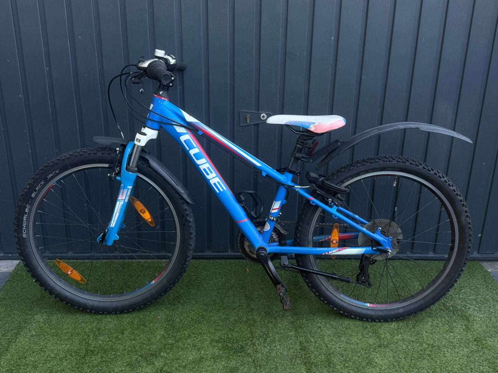 Cube Kid 240 - 24 inch Mountainbike MTB kinderfiets 💙🤍, Ophalen, 24 inch of meer, Velgrem, V-brakes