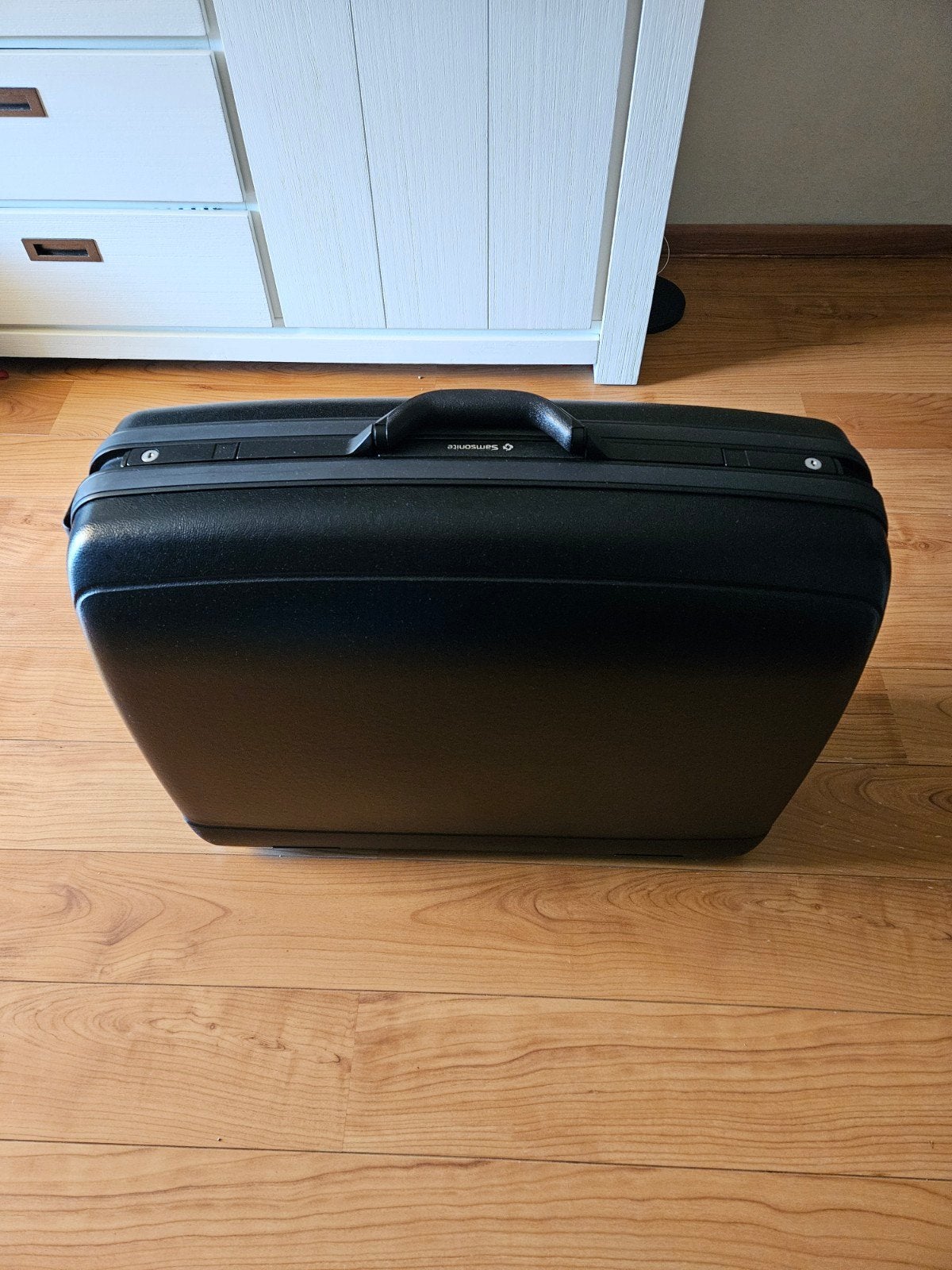 Samsonite Koffer Zwart, Gebruikt, Hard kunststof, Ophalen of Verzenden, 55 cm of meer