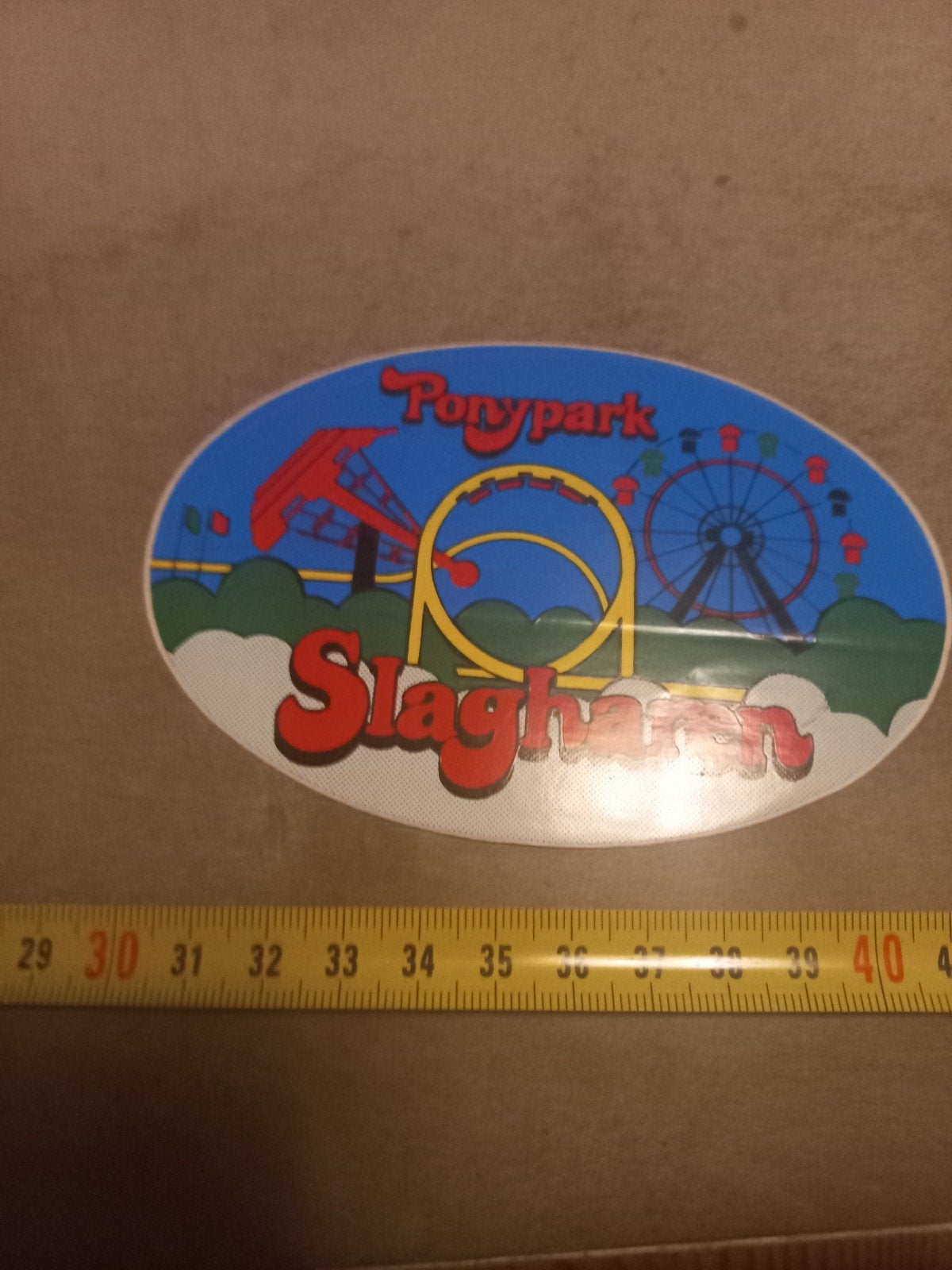 Vintage Ponypark Slagharen sticker, Ophalen of Verzenden, Gebruikt, Overige typen