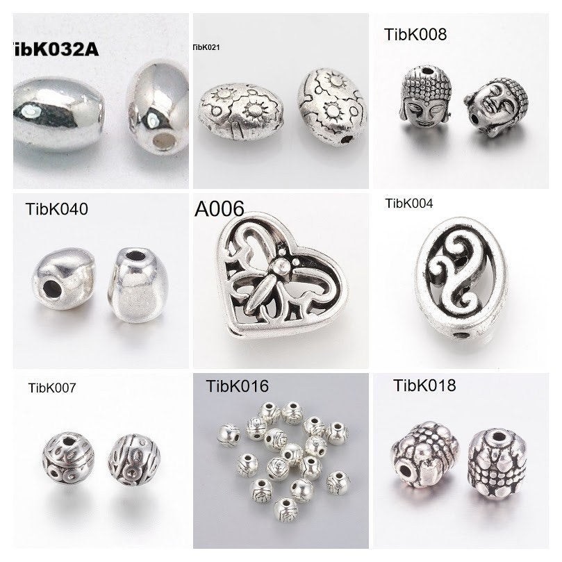 SALE: Voordeelpakketten verzilverde kralen voor sieraden, Info.adorabeads@gmail.com, Want 18 Hoogvliet, Nieuw, Ophalen of Verzenden
