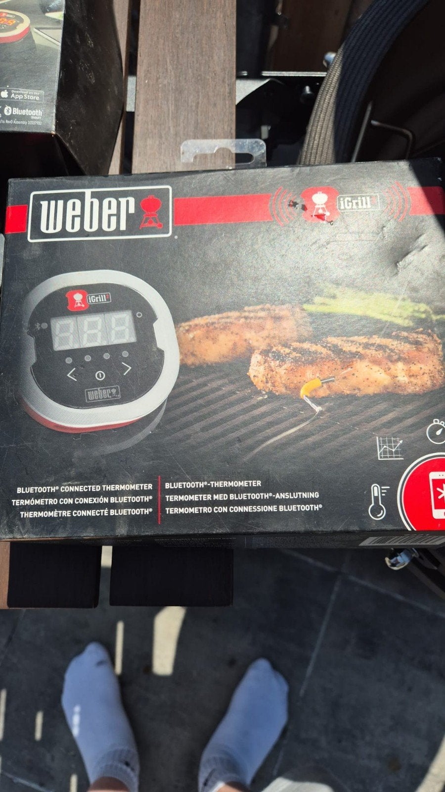 Weber iGrill 2 Bluetooth Thermometer met 2 probes, Ophalen of Verzenden, Gebruikt, Weber