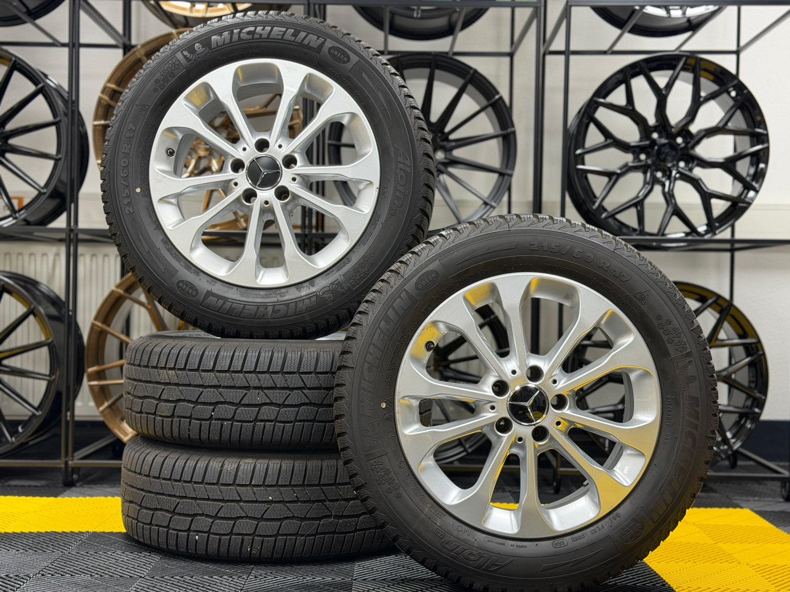 17 Inch 5x112 Gebruikte Originele GLA W156 Velgen, Ophalen, Banden en Velgen, 17 inch, Winterbanden