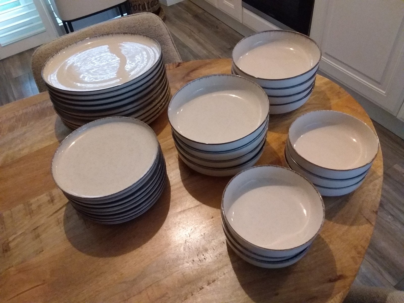 In nieuw staat porseleinen PALMER servies, Ophalen, Overige merken, Zo goed als nieuw, Porselein