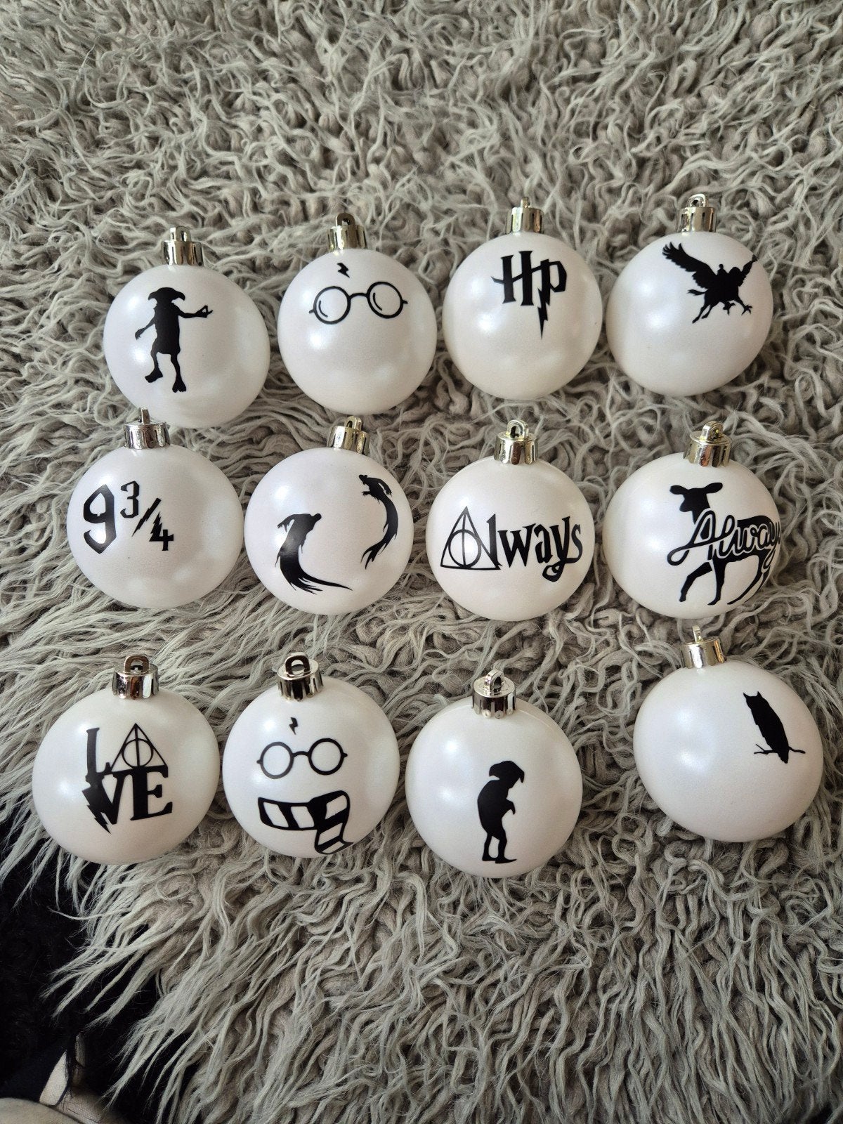 Harry Potter kerstballen 12 stuks plastic, Hobby en Vrije tijd, Kralen en Sieraden maken, Ophalen of Verzenden