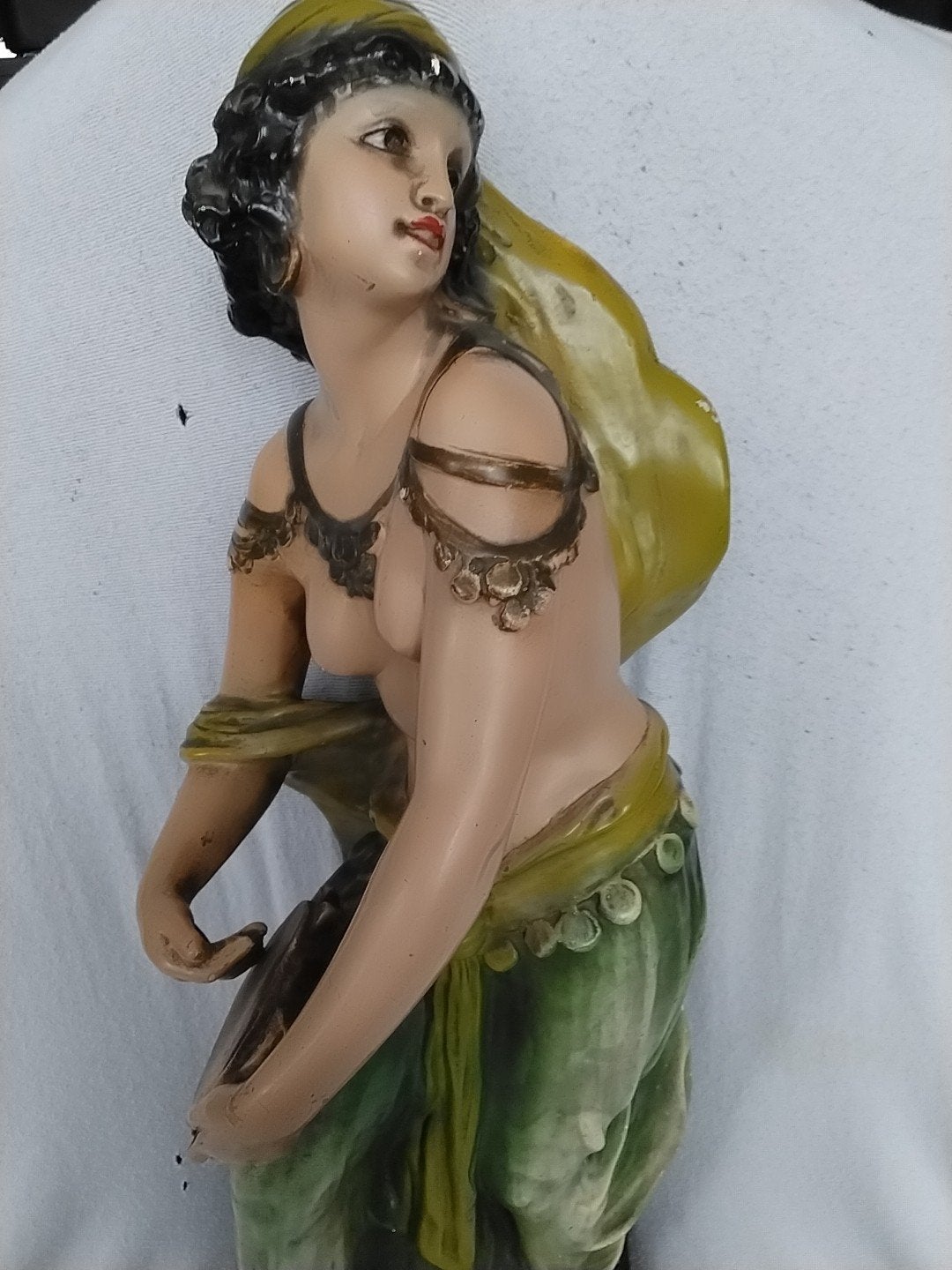 Oosterse danseres beeld 66 cm hoog, Ophalen of Verzenden, Gebruikt, Mens