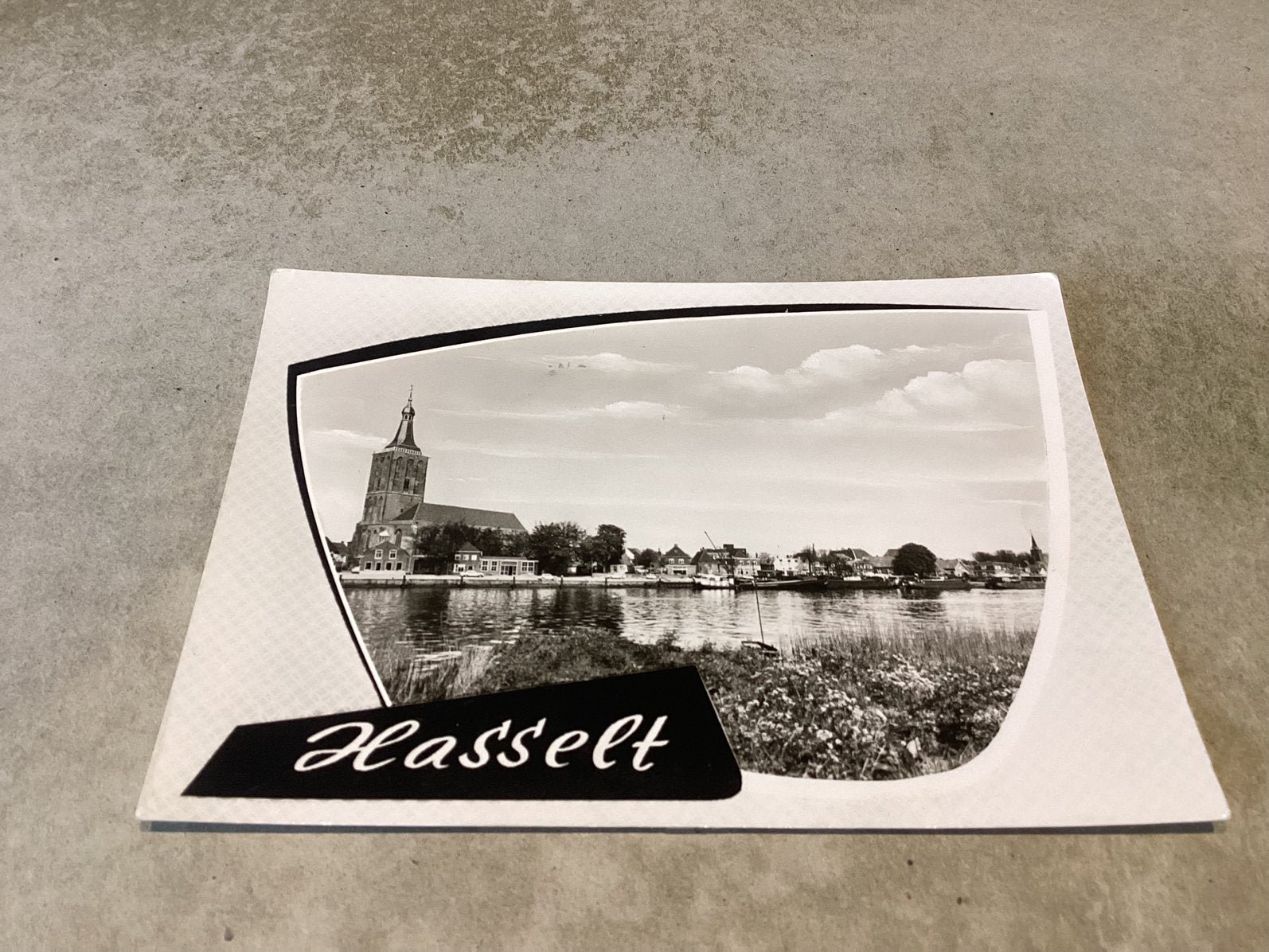 Hasselt (Ov.).     Panorama met kerk, Verzamelen, Ophalen of Verzenden, Overijssel