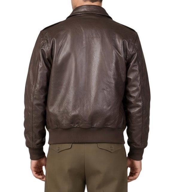 US Brown A-2 / A2 Leather Flight Jacket replica, Delware.trading, Amerika, Info@delware.trading, Delware.trading