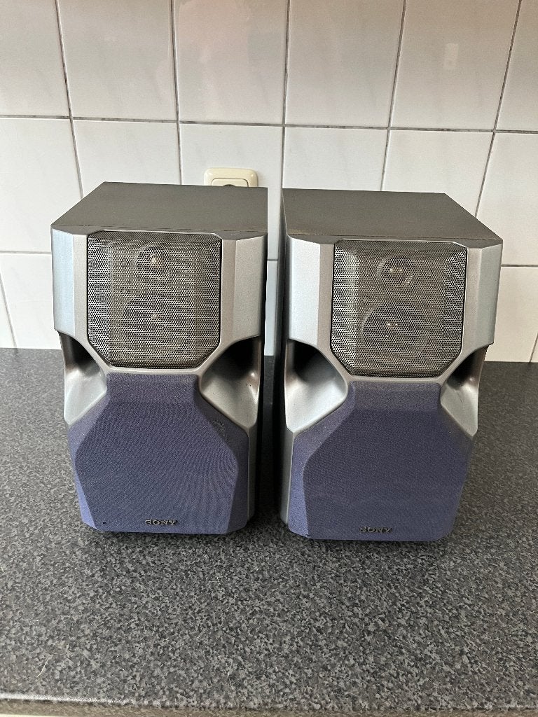 Setje goedkope luidsprekers / boxen voor erbij of schuur ., Audio, Tv en Foto, Luidsprekers, Ophalen, Gebruikt, Minder dan 60 watt