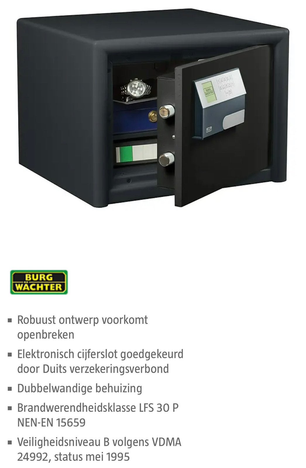 Burgwachter kluis (ZGAN), Ophalen, Zo goed als nieuw