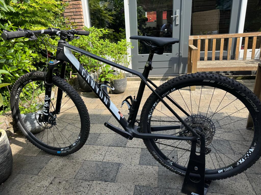 Canyon mountainbike Exceed CF SL 6.0 - Zo goed als nieuw, Fietsen en Brommers, Fully, Ophalen, Zo goed als nieuw, Overige merken