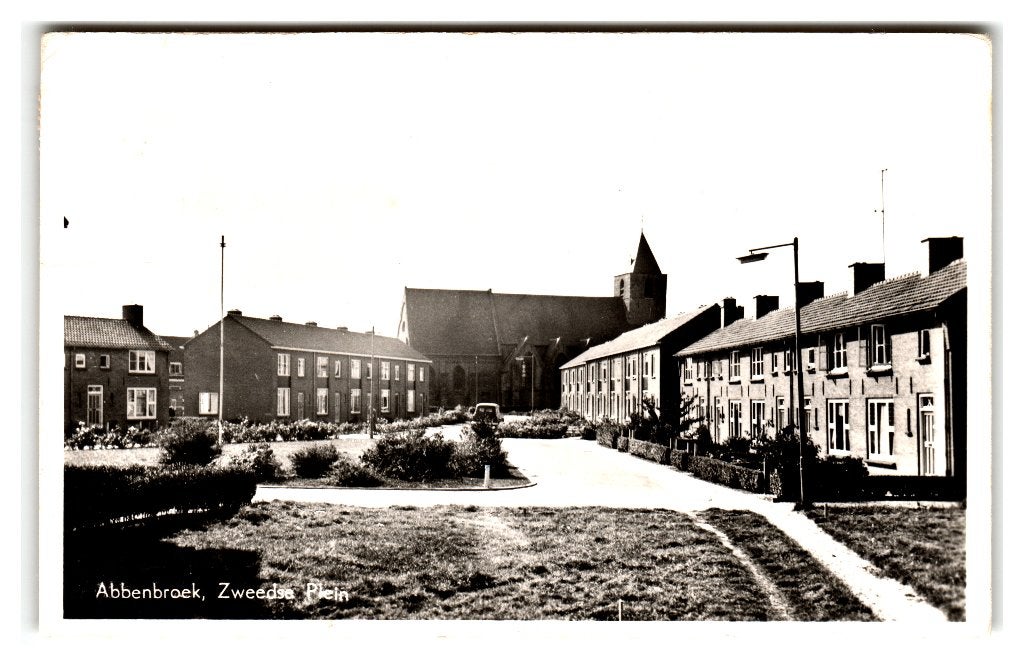 Abbenbroek, (onder Heenvliet) Zweedse Plein, Verzamelen, Ophalen of Verzenden, 1960 tot 1980, Gelopen, Zuid-Holland