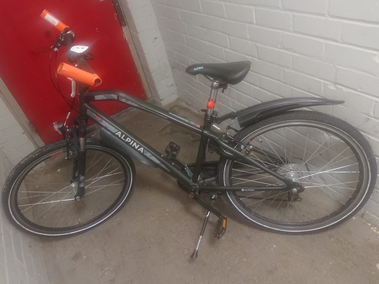 Alpina Trial Sport Jongensfiets 26 inch Space Black Matt R7, Fietsen en Brommers, Gebruikt, Velgrem, Alpina, Handrem
