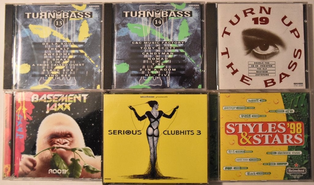 7 CD's Turn on the bass 13 14 19 dance house clubhits muziek, Ophalen of Verzenden, Zo goed als nieuw, Dance Populair