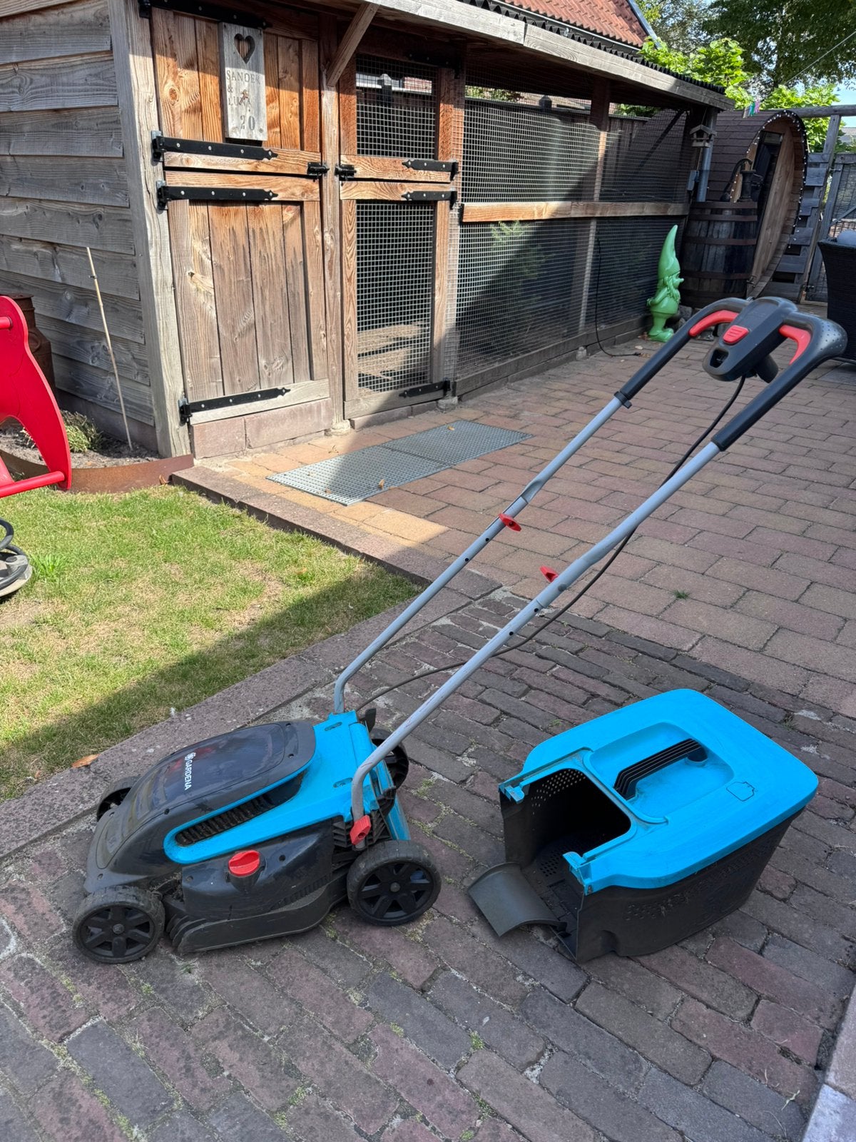 Gardena grasmaaier, Ophalen, Gebruikt, Elektrische grasmaaier