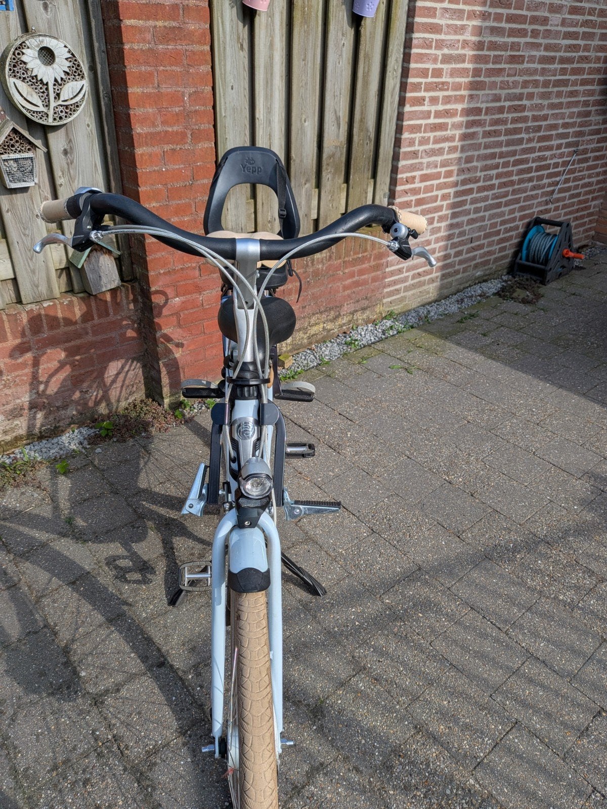 Batavus Mambo moederfiets, lichtblauw, Ophalen, Gebruikt, Velgrem, Versnellingen