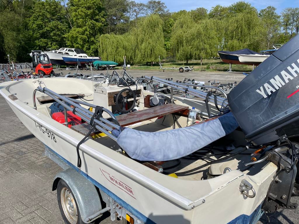 Boston Whaler 15 Classic, 90 Pk Yamaha met Pega trailer., Overige merken, 4 m, Composieten, Elektrische start