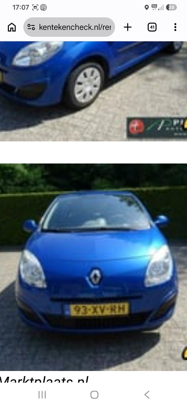 Renault Twingo 1.2 16V 2007 Blauw, Auto-onderdelen, Overige Auto-onderdelen, Ophalen of Verzenden
