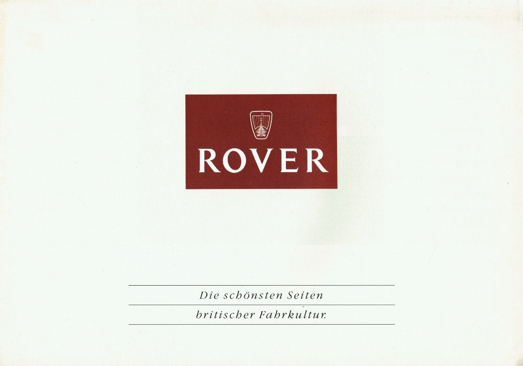 Folder Rover modellen (Duitse uitgave - ca.1989), Verzenden, Gelezen, Overige merken